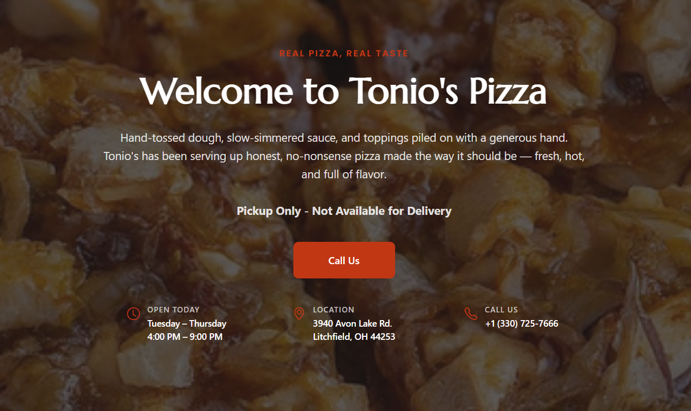 Tonio's Pizza